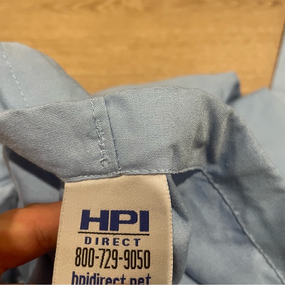 HPI nurse scrubs blue medium inseam 28” - Picture 2 of 3